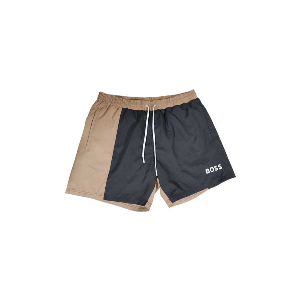 Hugo Boss Beige Polyester Badbyxor