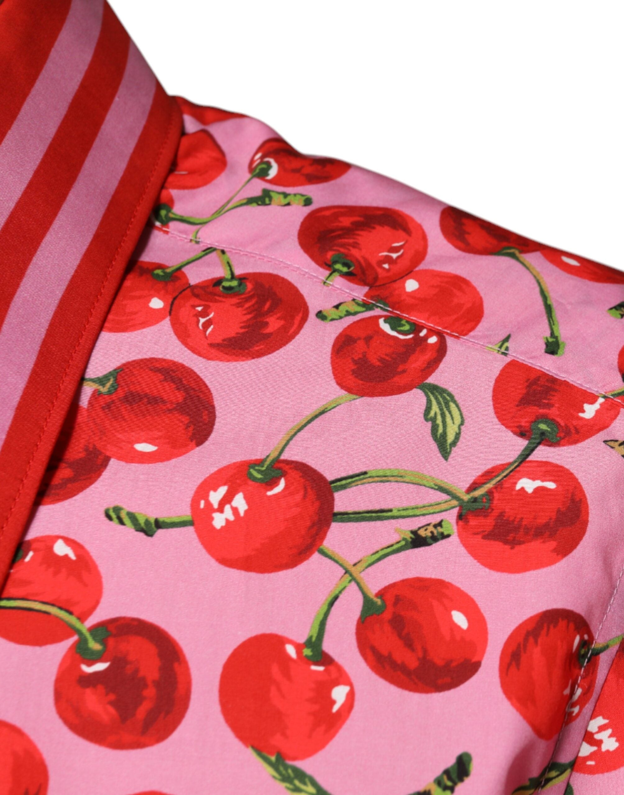 Dolce & Gabbana Rosa Körsbärsbomull Formell MARTINI Klänningskjorta