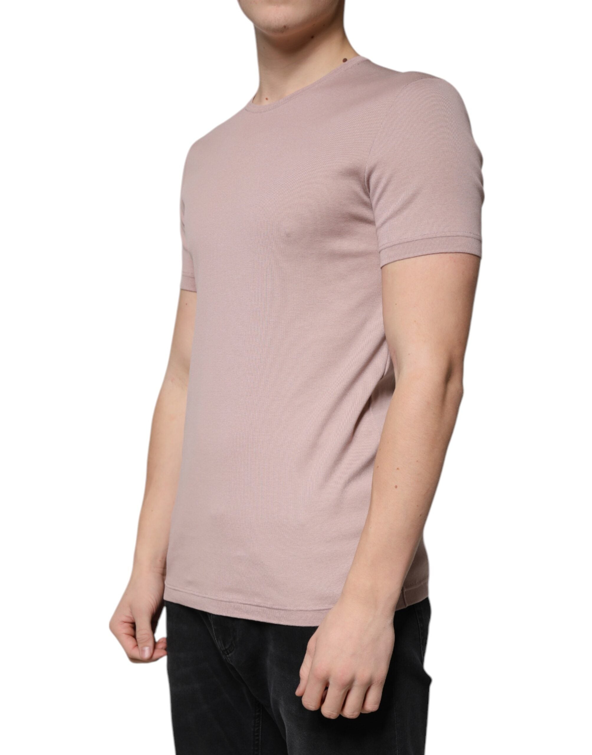 Dolce & Gabbana Brun Bomull Kortärmad Rund Halsad T-shirt