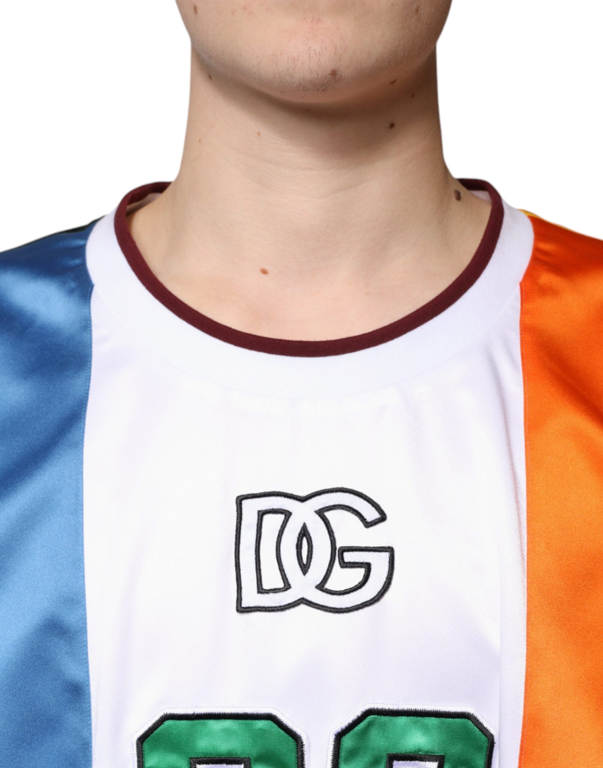 Dolce & Gabbana Flerfärgad Jersey Linne Ärmlös T-shirt