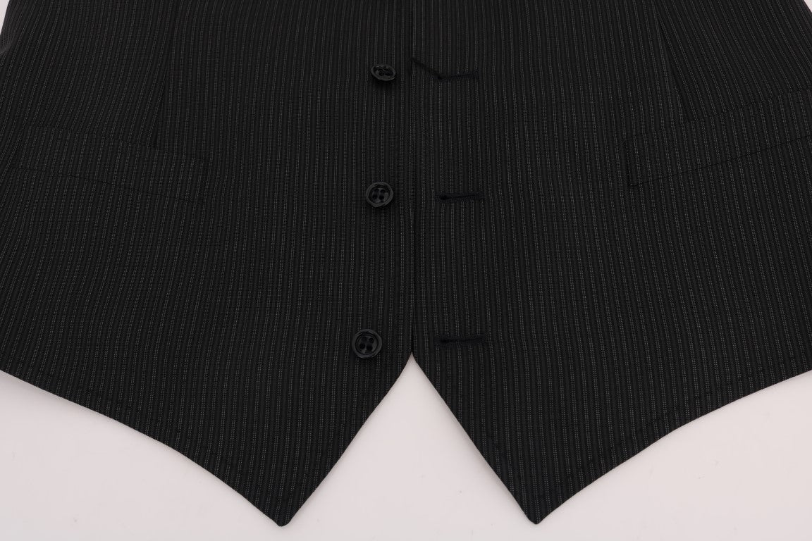 Dolce & Gabbana Grå Ull Stretchväst