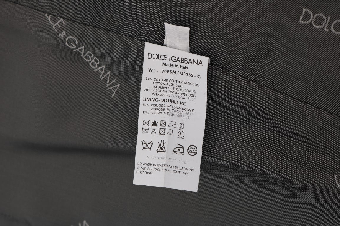 Dolce & Gabbana Grå STAFF Bomullsviskon Väst