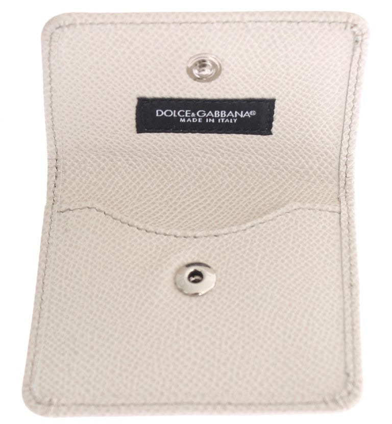 Dolce & Gabbana Vit Dauphine Läderfodral Plånbok