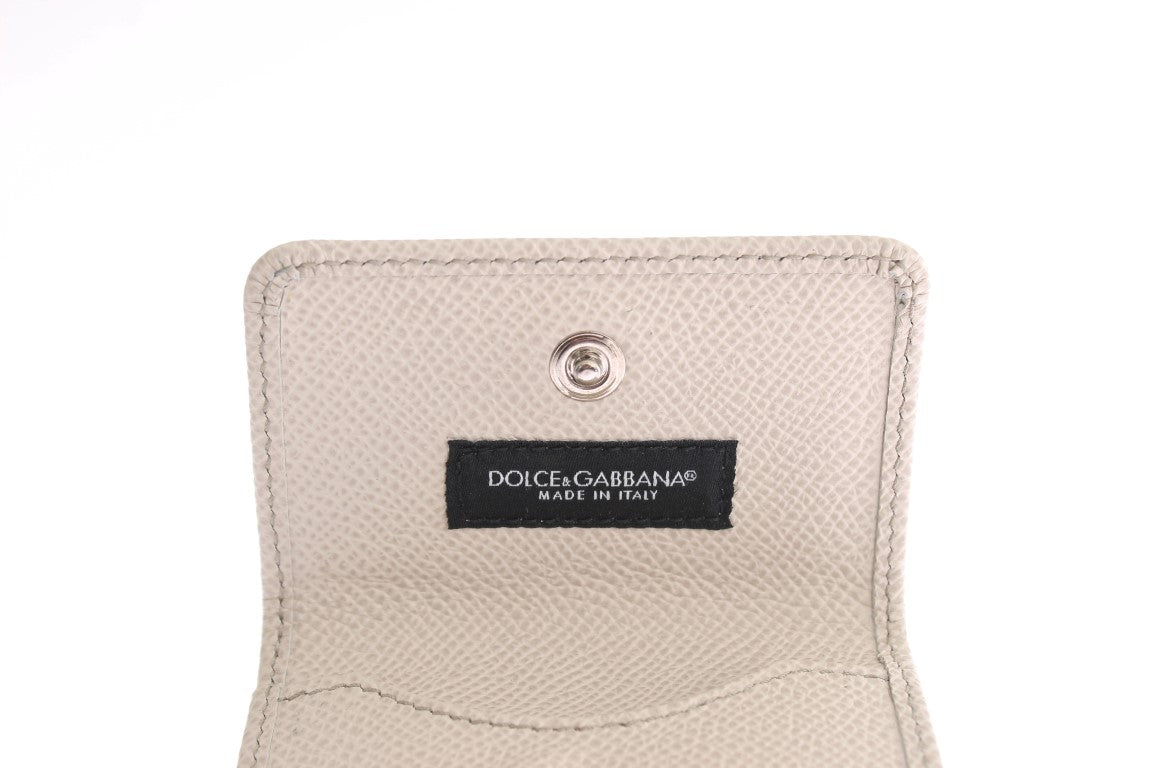Dolce & Gabbana Vit Dauphine Läderfodral Plånbok
