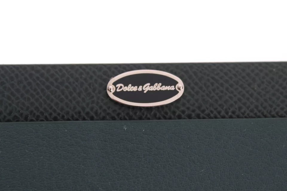 Dolce & Gabbana Grön Lädermusmatta