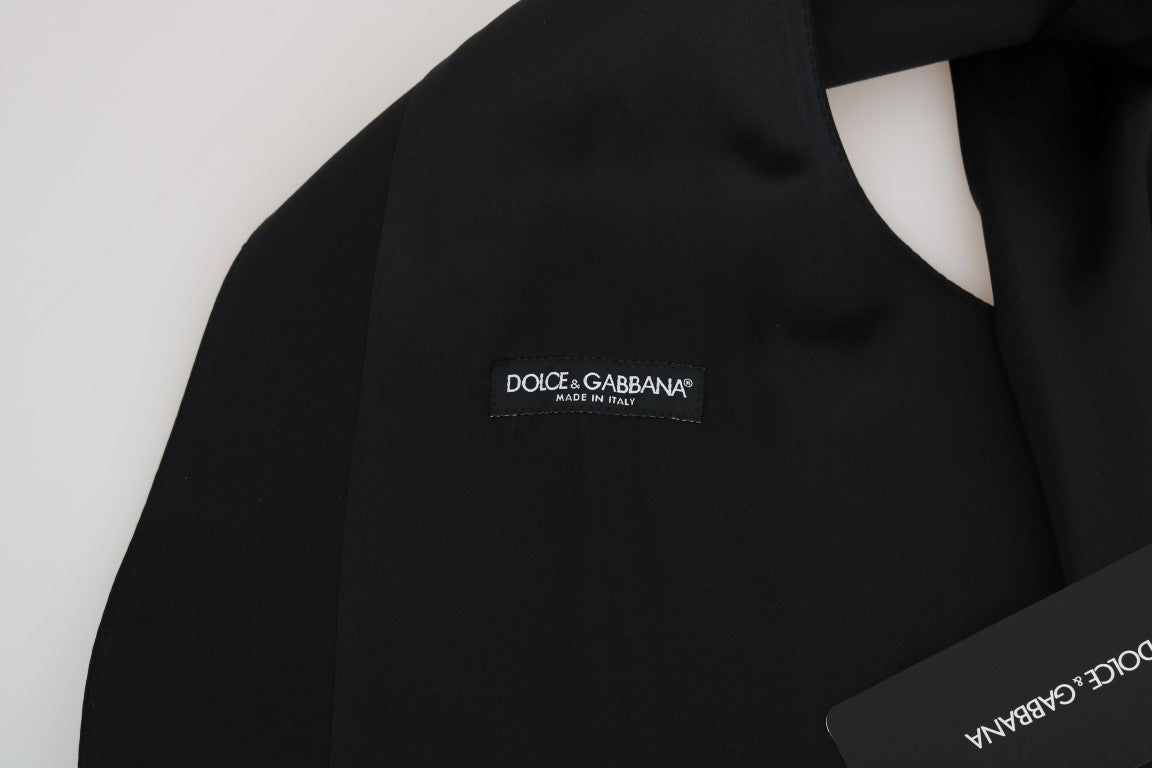 Dolce & Gabbana Svart Ull-Siden Väst