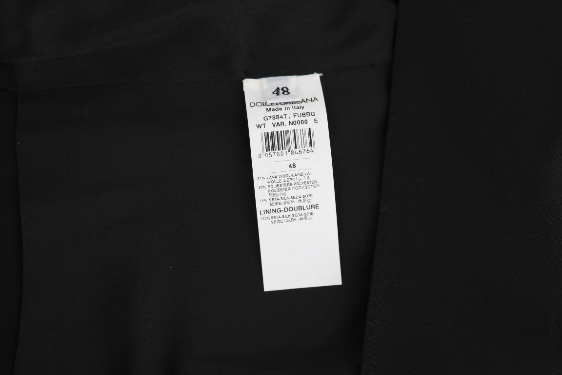 Dolce & Gabbana Svart Ull-Siden Väst