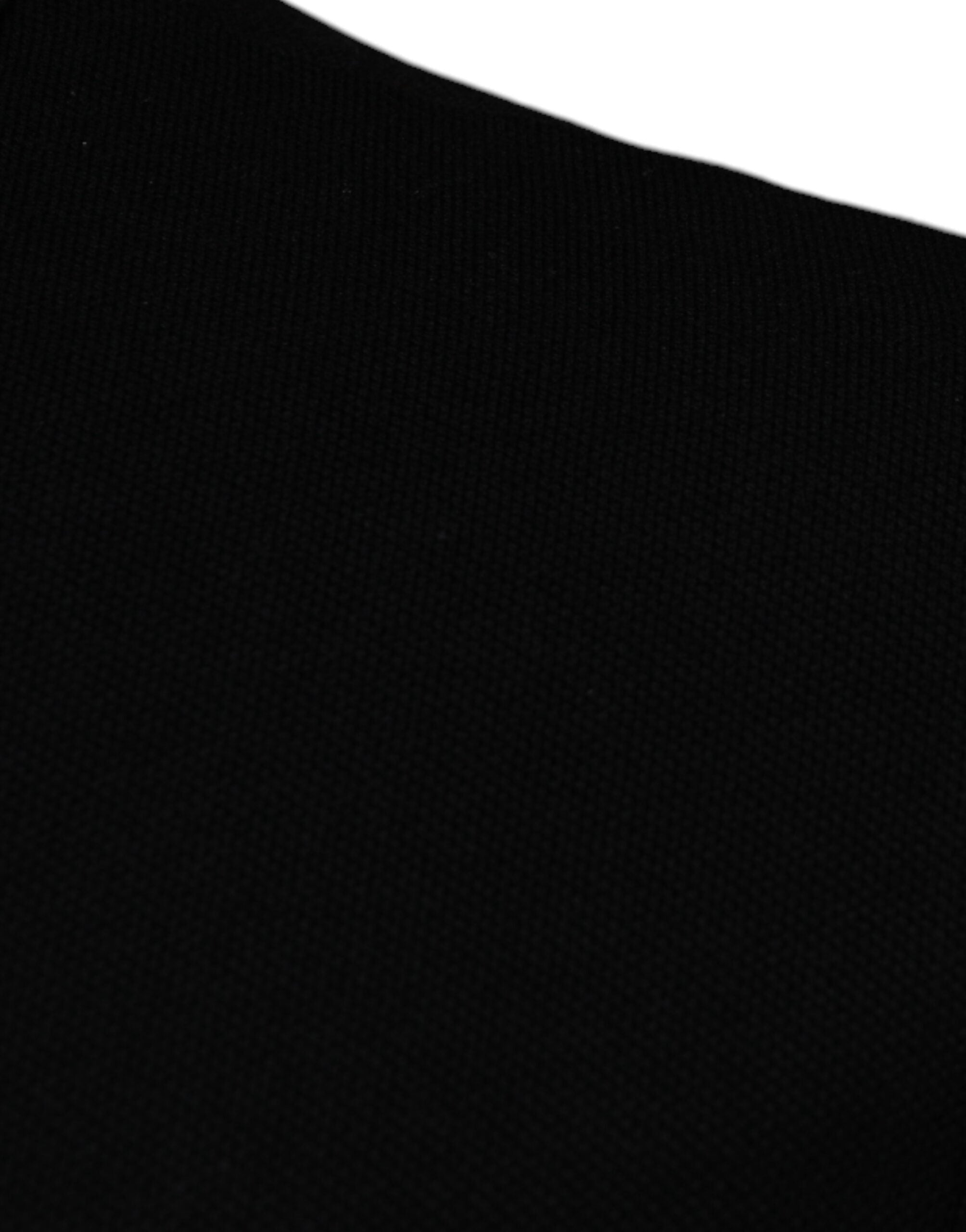 Versace Svart Viskospolo Kortärmad T-shirt