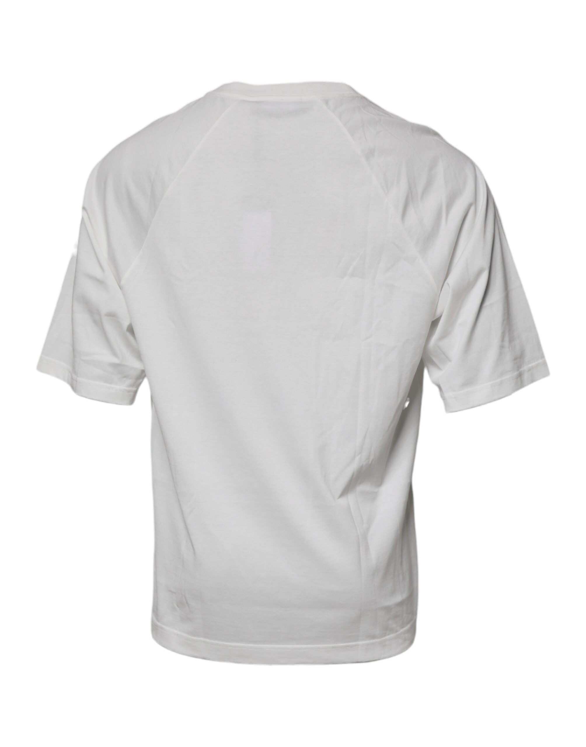 Dolce & Gabbana Vit DG Sport Rundringad Kortärmad T-shirt