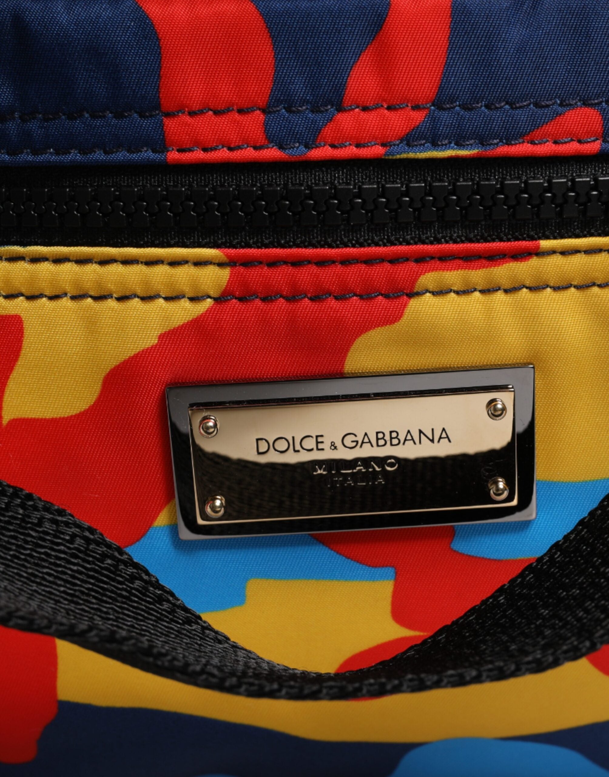 Dolce & Gabbana flerfärgad kamouflage nylon shoppingväska