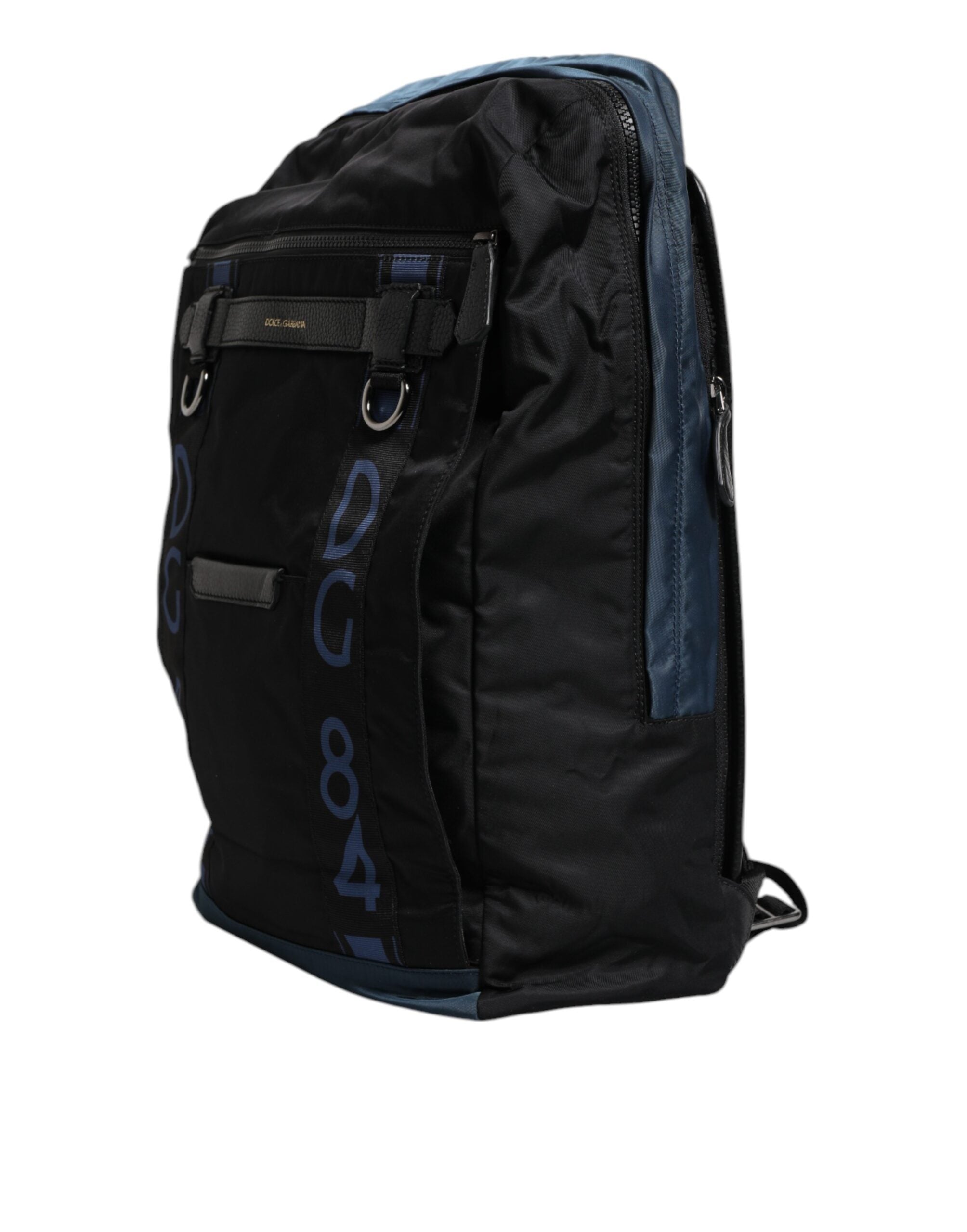Dolce & Gabbana svart nylon DG-logotyp skolryggsäck