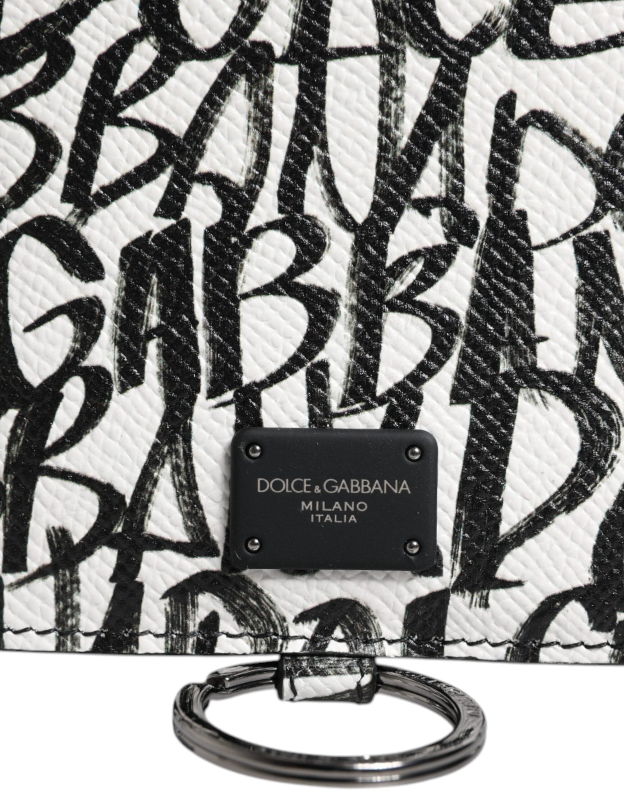 Dolce & Gabbana Vit Läderplånbok med Logotyptryck och Korthållare