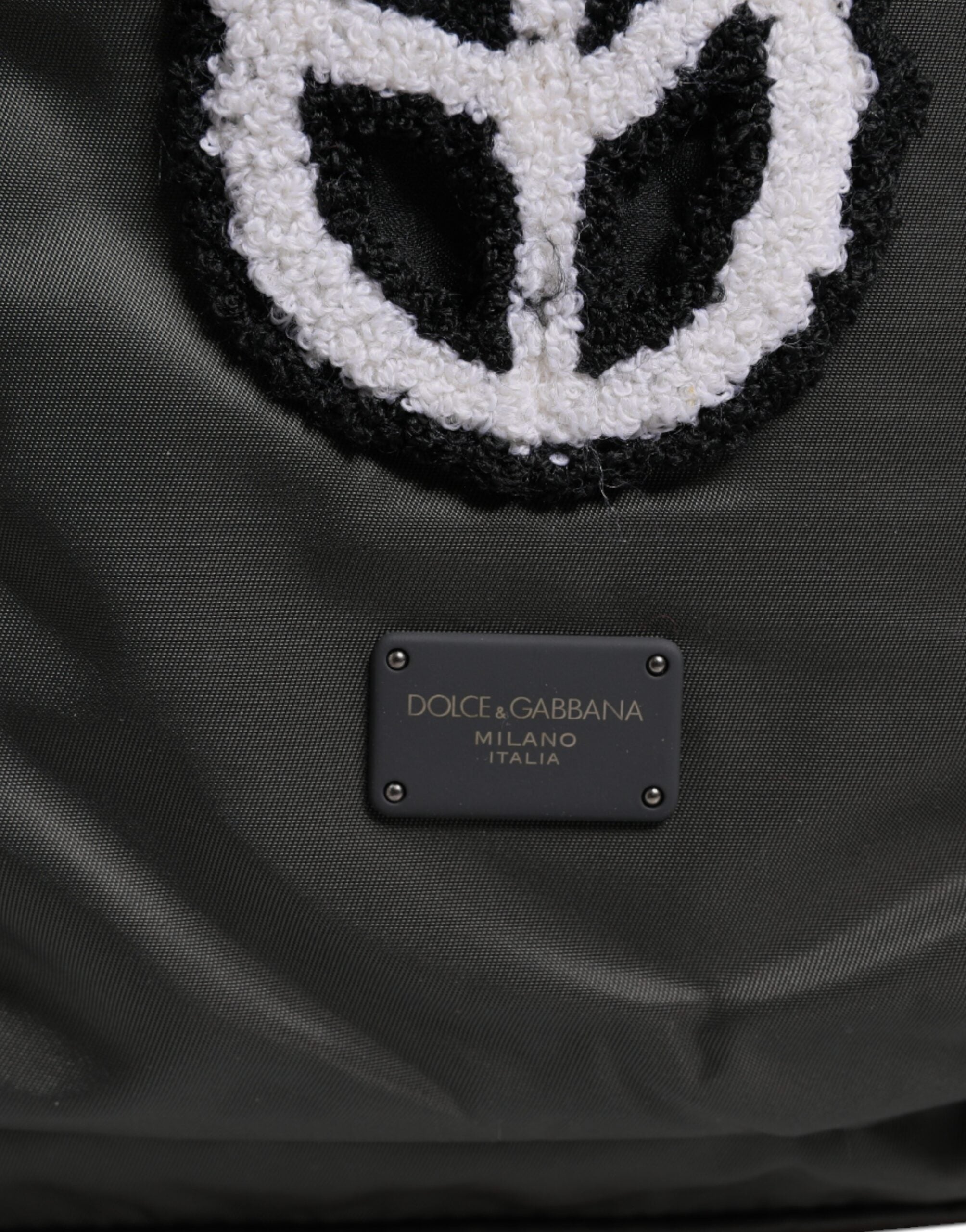 Dolce & Gabbana Grå Nylon Prince Forever School Reseryggsäck