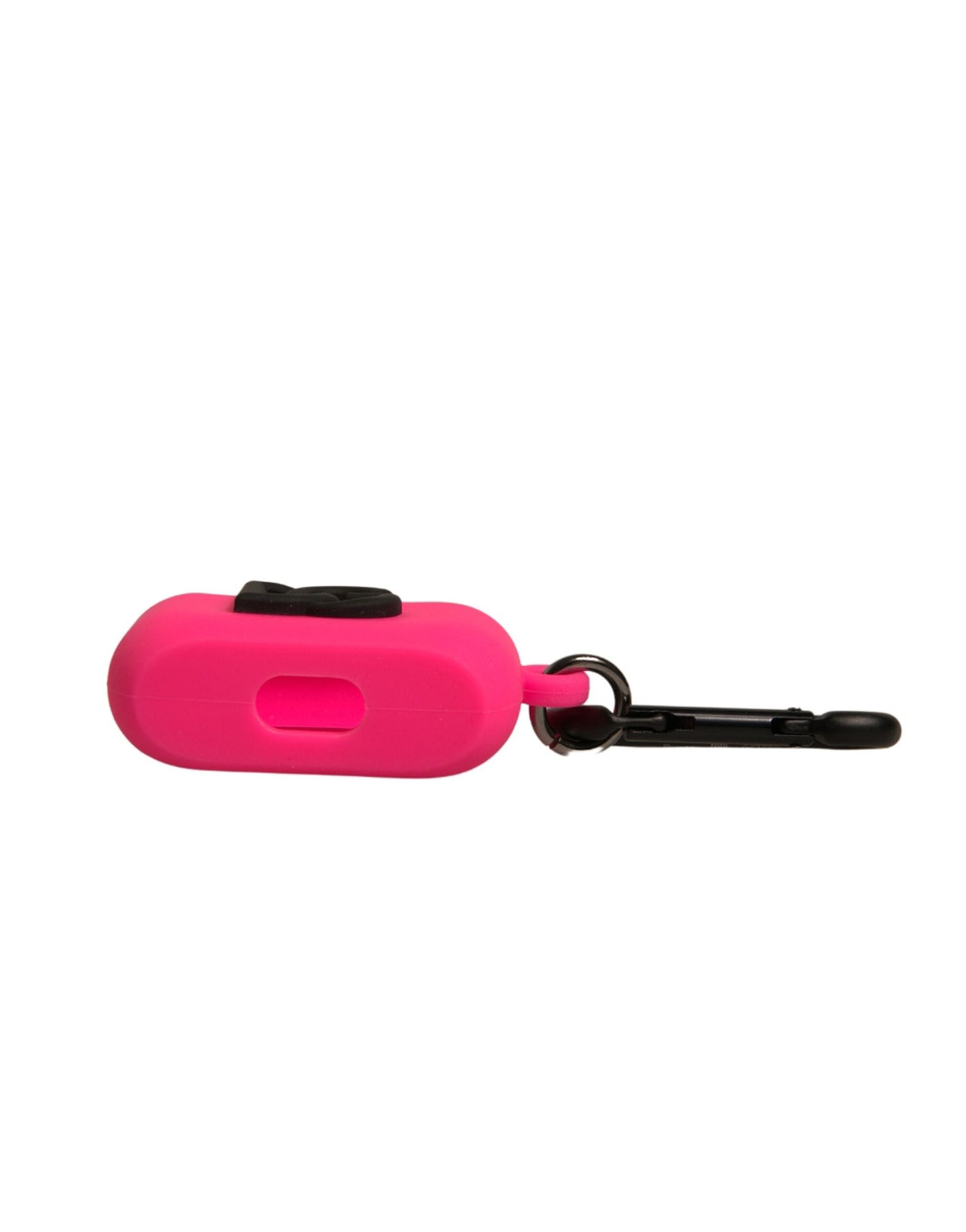 Dolce & Gabbana Rosa Silikongummifodral med Präglad Logotyp och Airpods-motiv