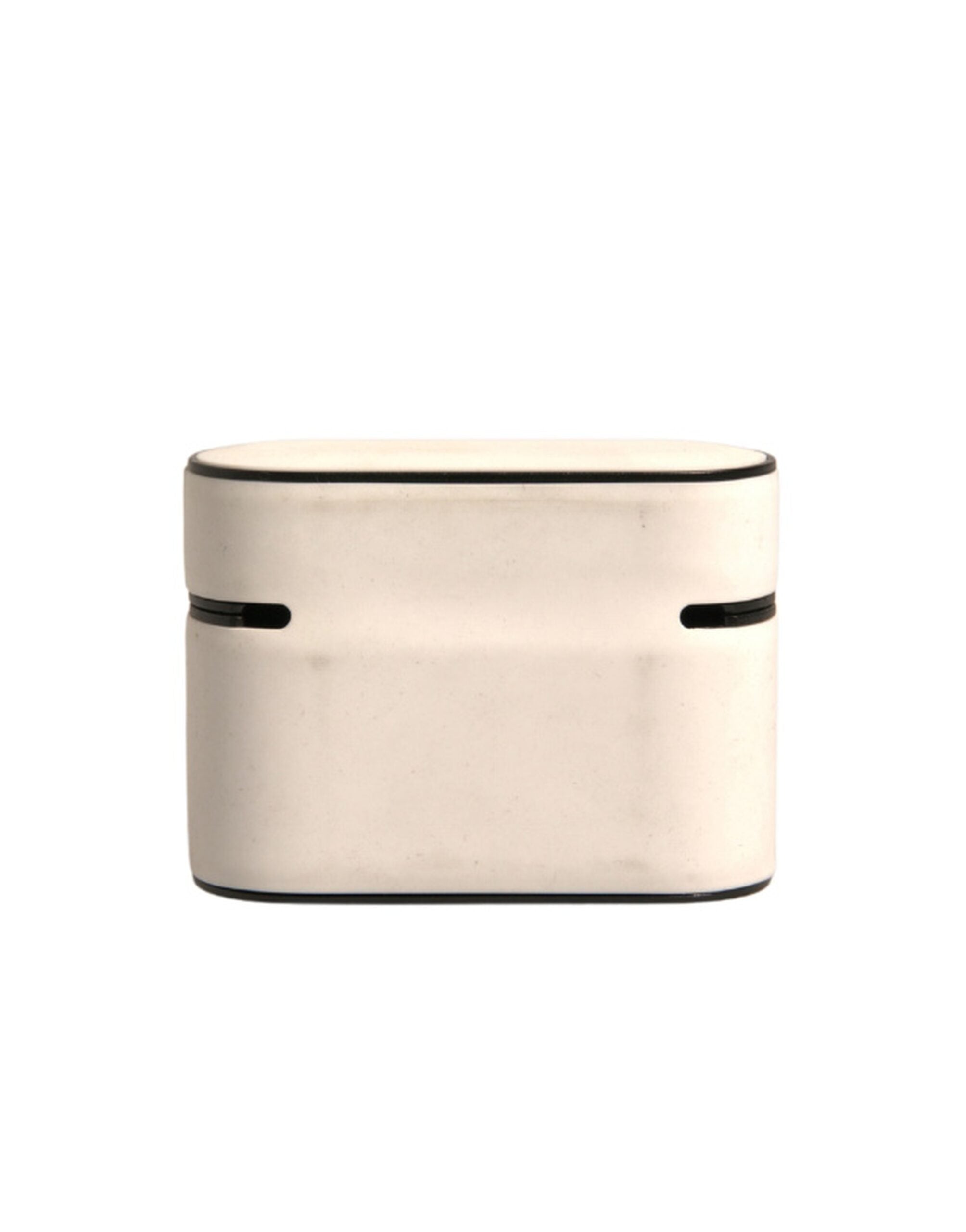 Dolce & Gabbana Vit PVC Präglad Logotyp Plack Hållare Airpods Fodral