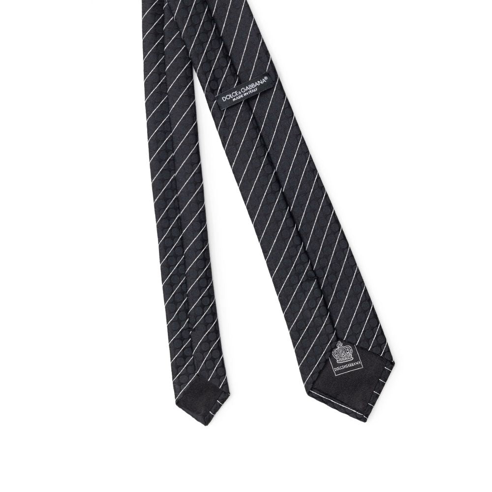 Dolce & Gabbana Svarta Polyester Slipsar & Fluga