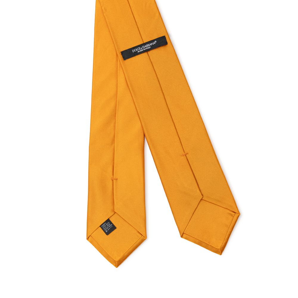 Dolce & Gabbana Orange Sidenslipsar & Fluga