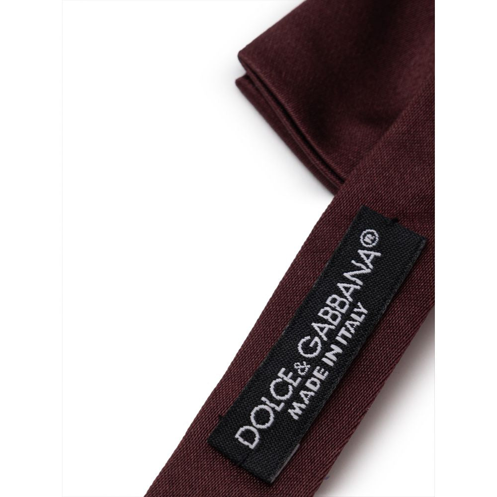 Dolce & Gabbana Vinröda Sidenfluga