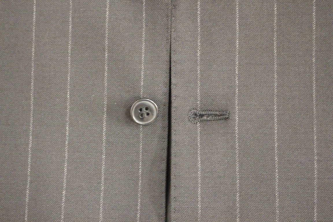 Dolce & Gabbana Svart randig ullväst med logotyp