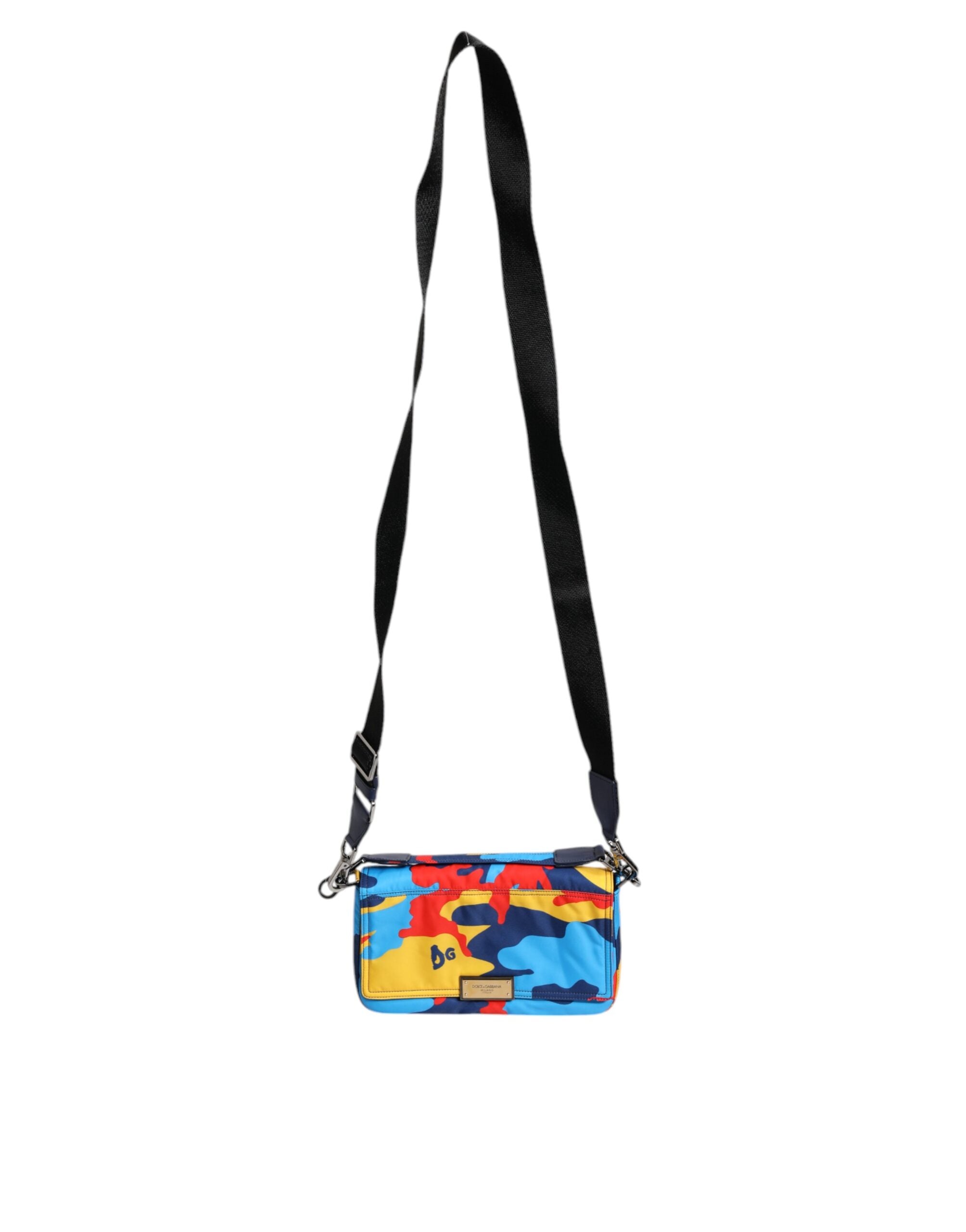 Dolce & Gabbana flerfärgad kamouflage nylon axelväska