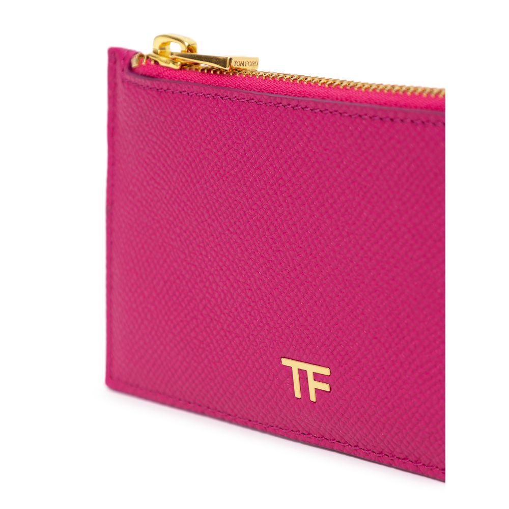 Tom Ford Fuchsia Läder Korthållare