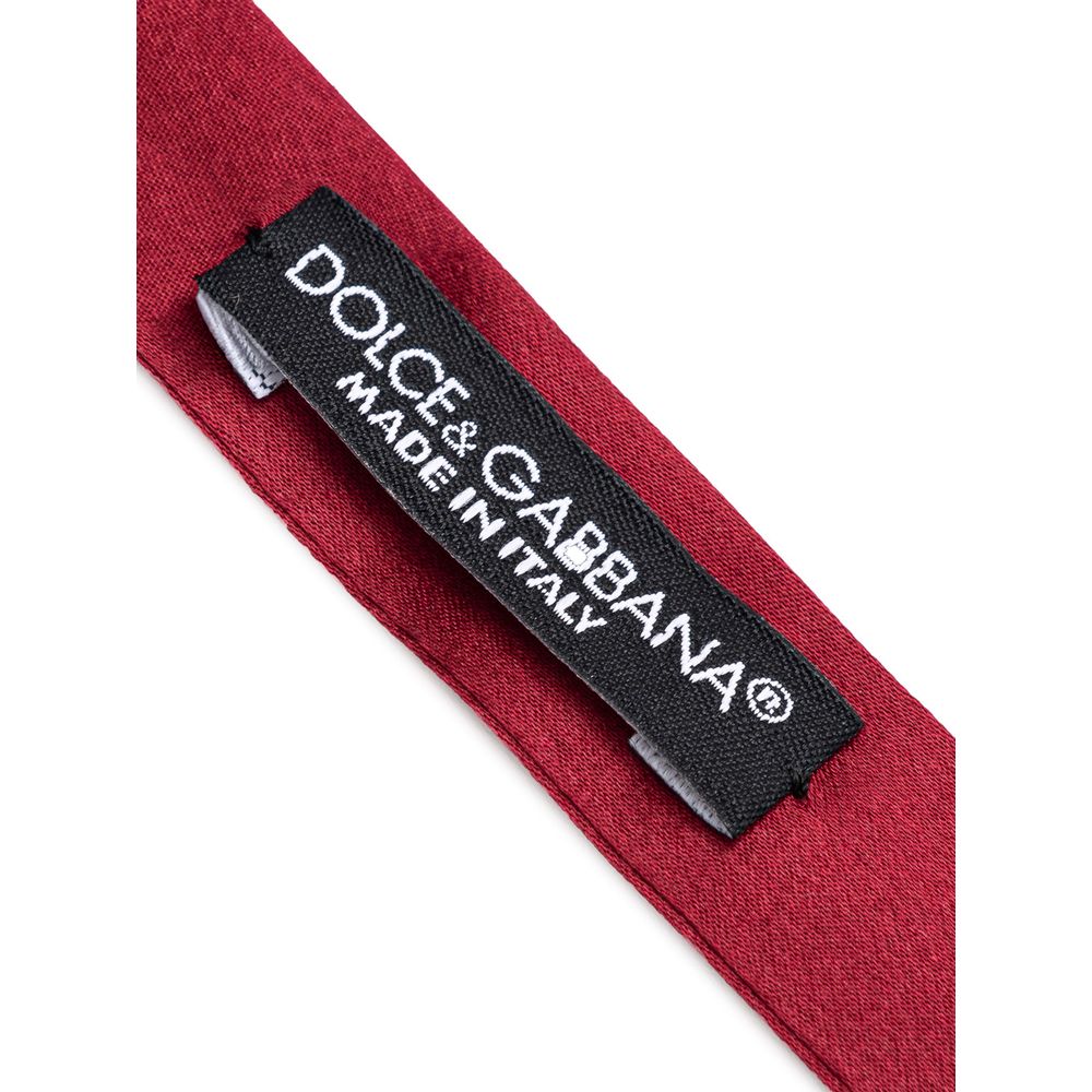 Dolce & Gabbana Röd Sidenfluga