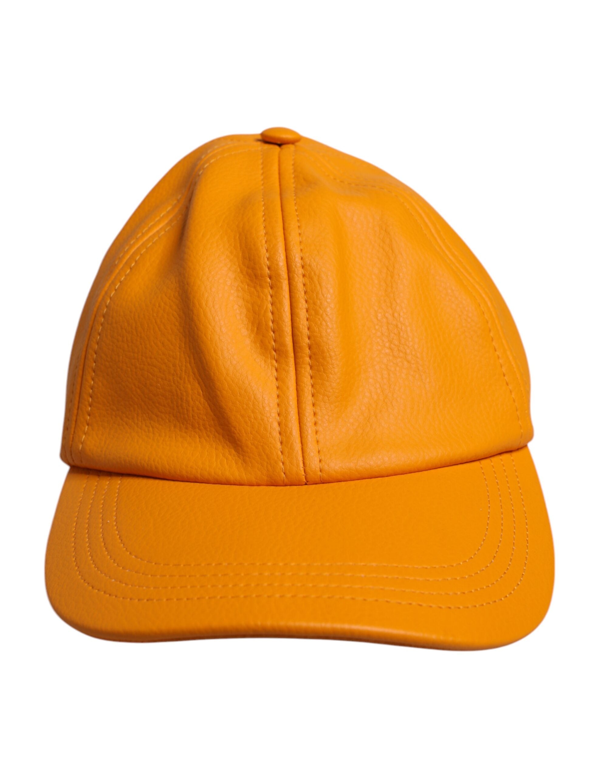 Dolce & Gabbana Orange Bomulls 6 Paneler Baseballkeps