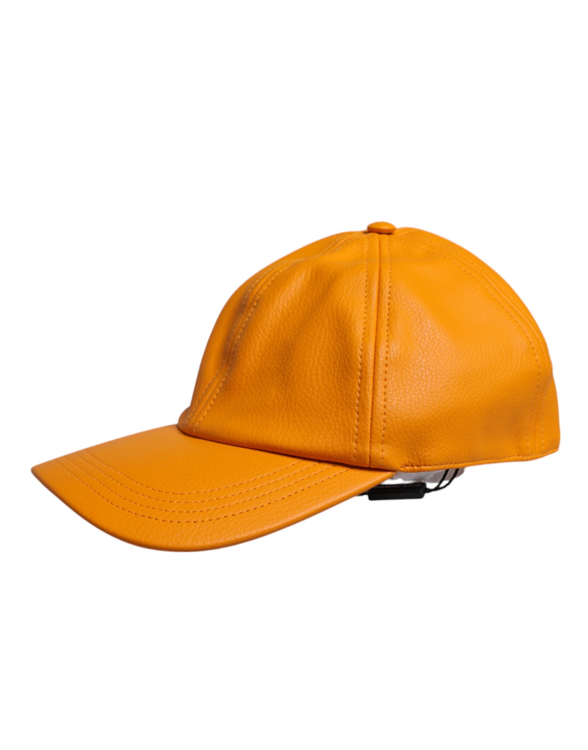 Dolce & Gabbana Orange Bomulls 6 Paneler Baseballkeps