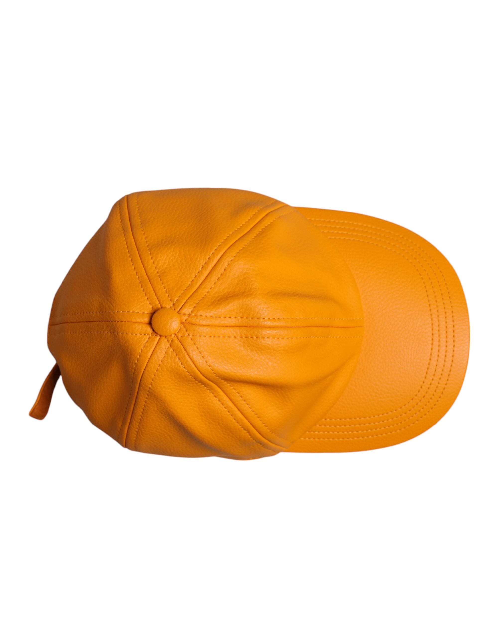 Dolce & Gabbana Orange Bomulls 6 Paneler Baseballkeps