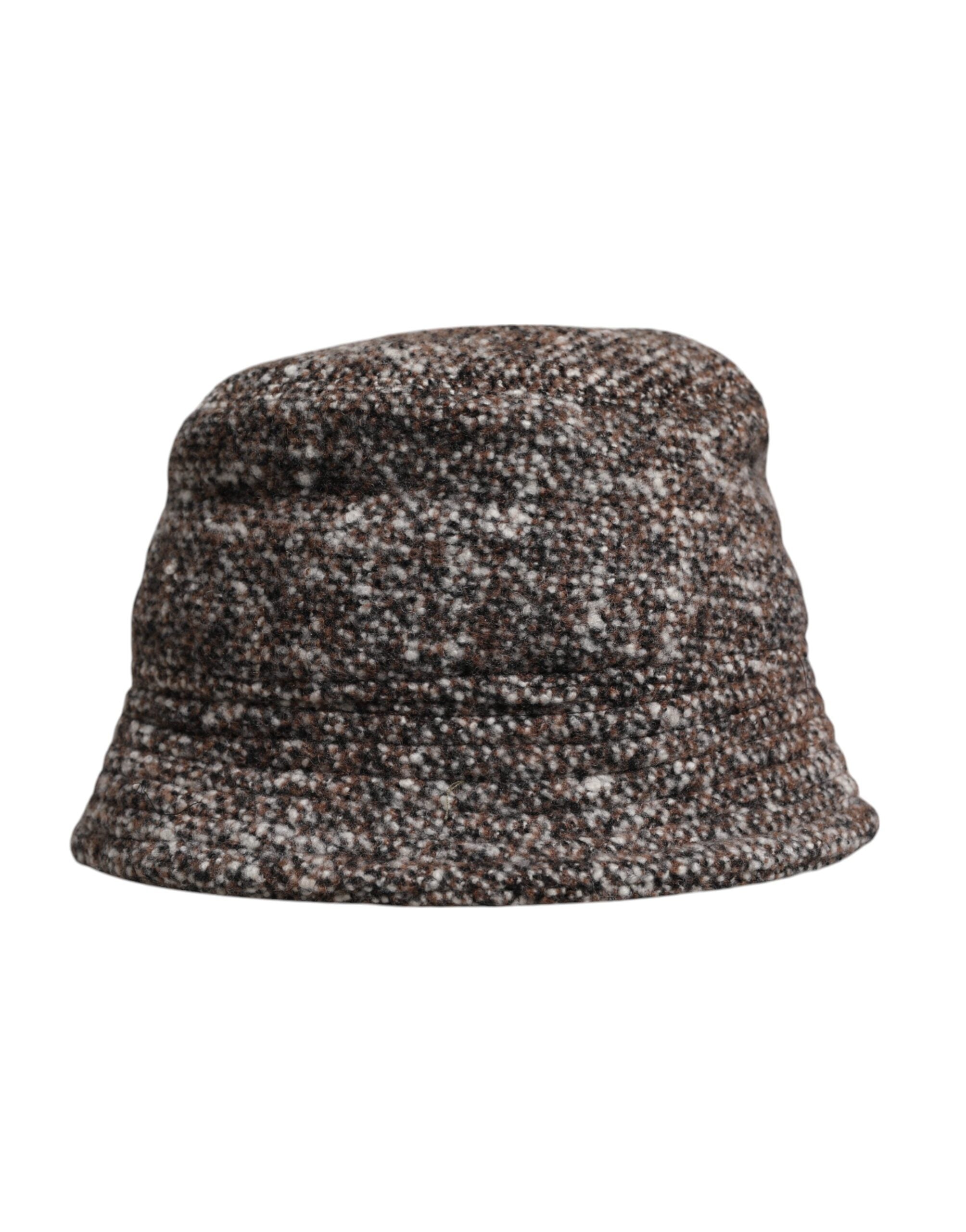 Dolce & Gabbana Brun Alpackaullvävd Bucket Hatt