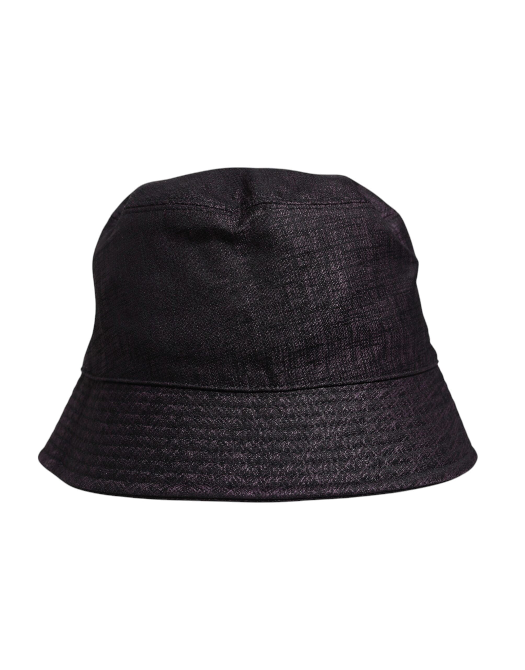 Dolce & Gabbana Svart Nylon Bucket Hatt med Bred Brätte