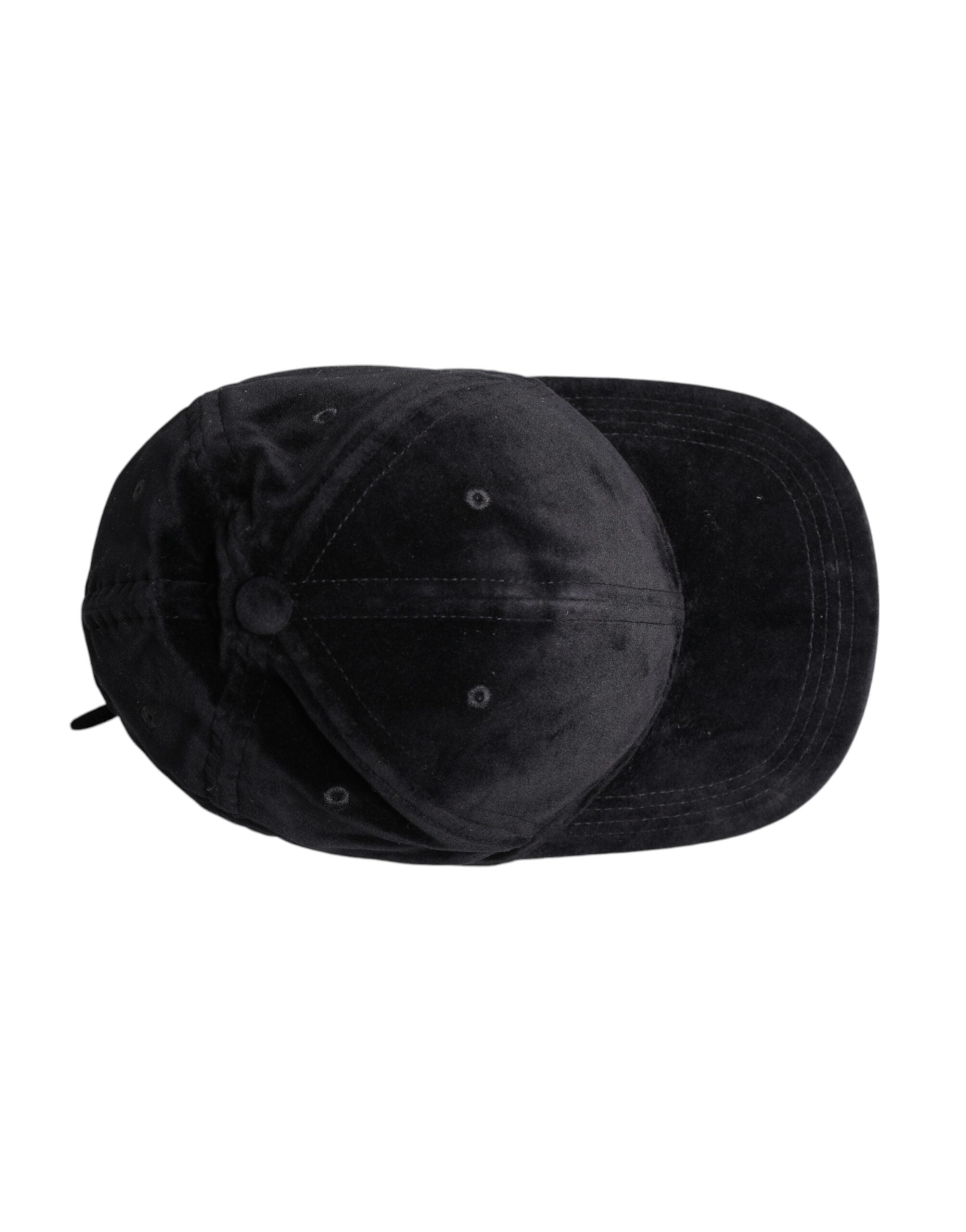 Dolce & Gabbana svart bomullsbasebollkeps med 6 paneler