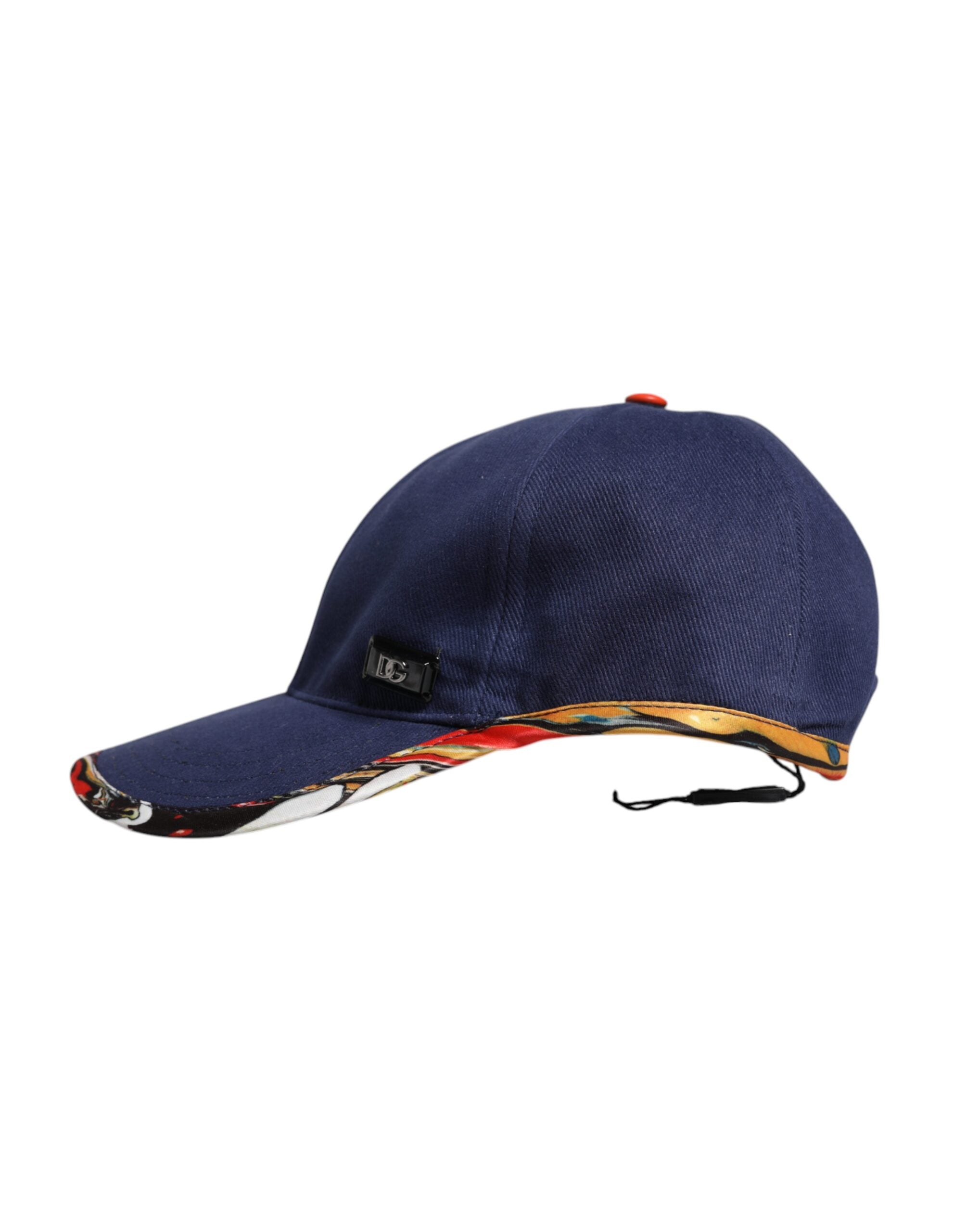 Dolce & Gabbana Blå Bomulls 6 Paneler Baseballkeps