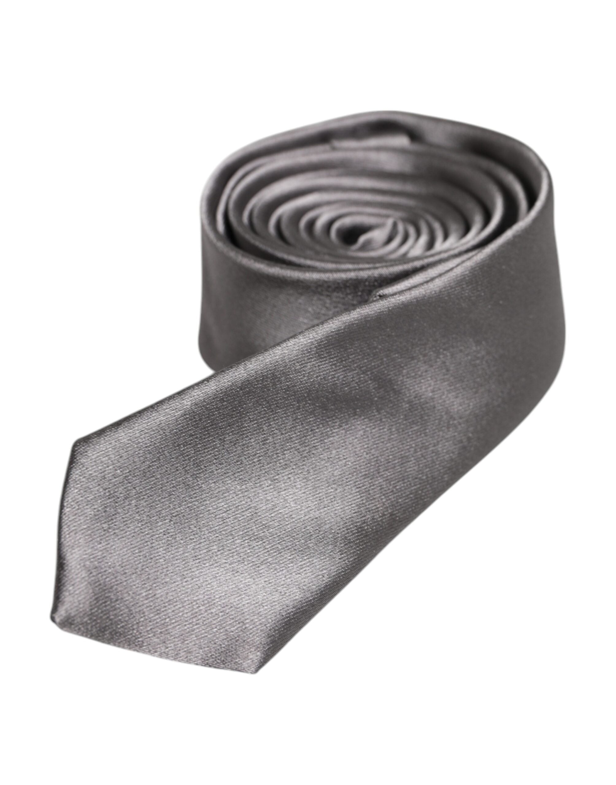 Dolce & Gabbana Metallic Silver Justerbar Slips i Siden