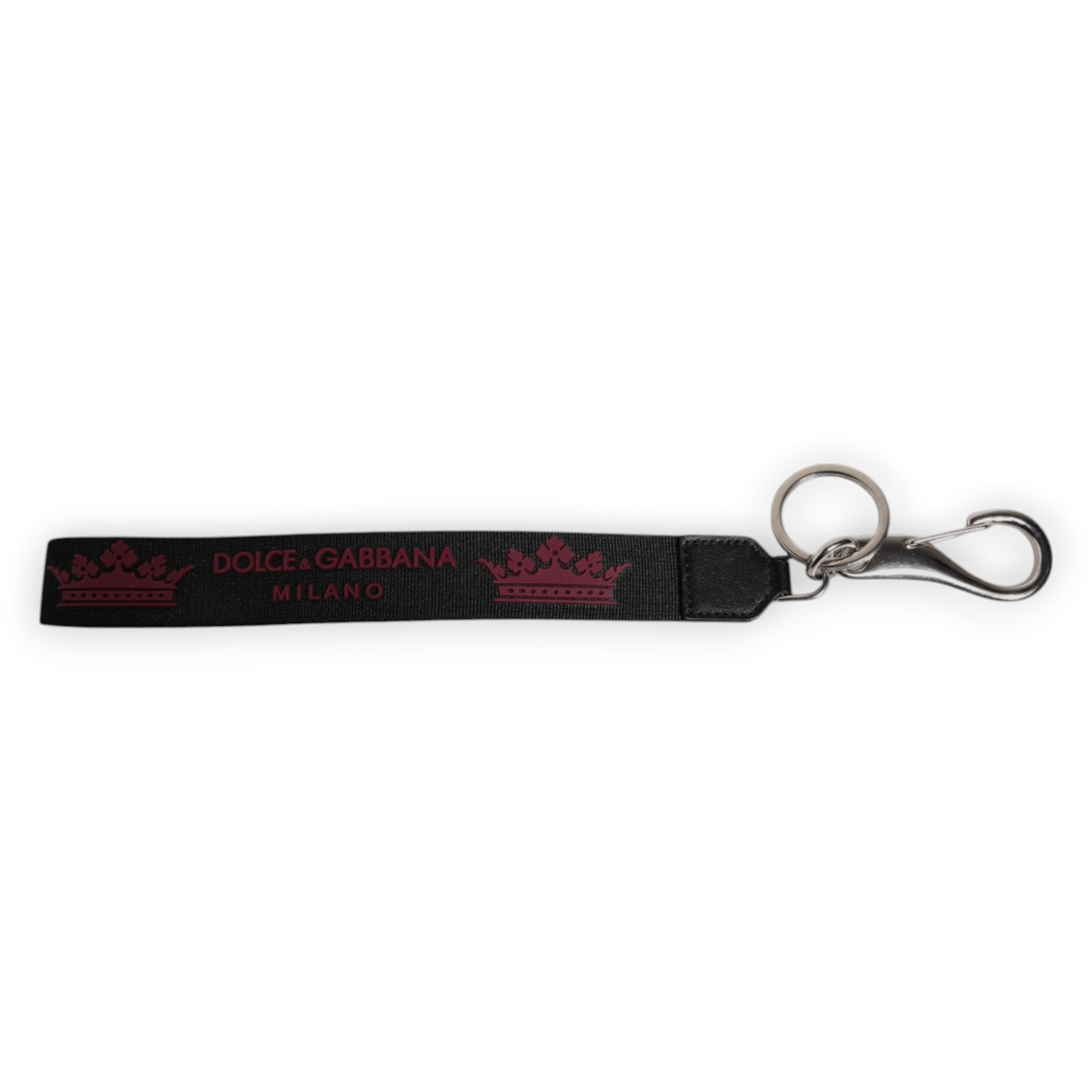 Dolce & Gabbana Black Nylon Logo DG Crown Men&