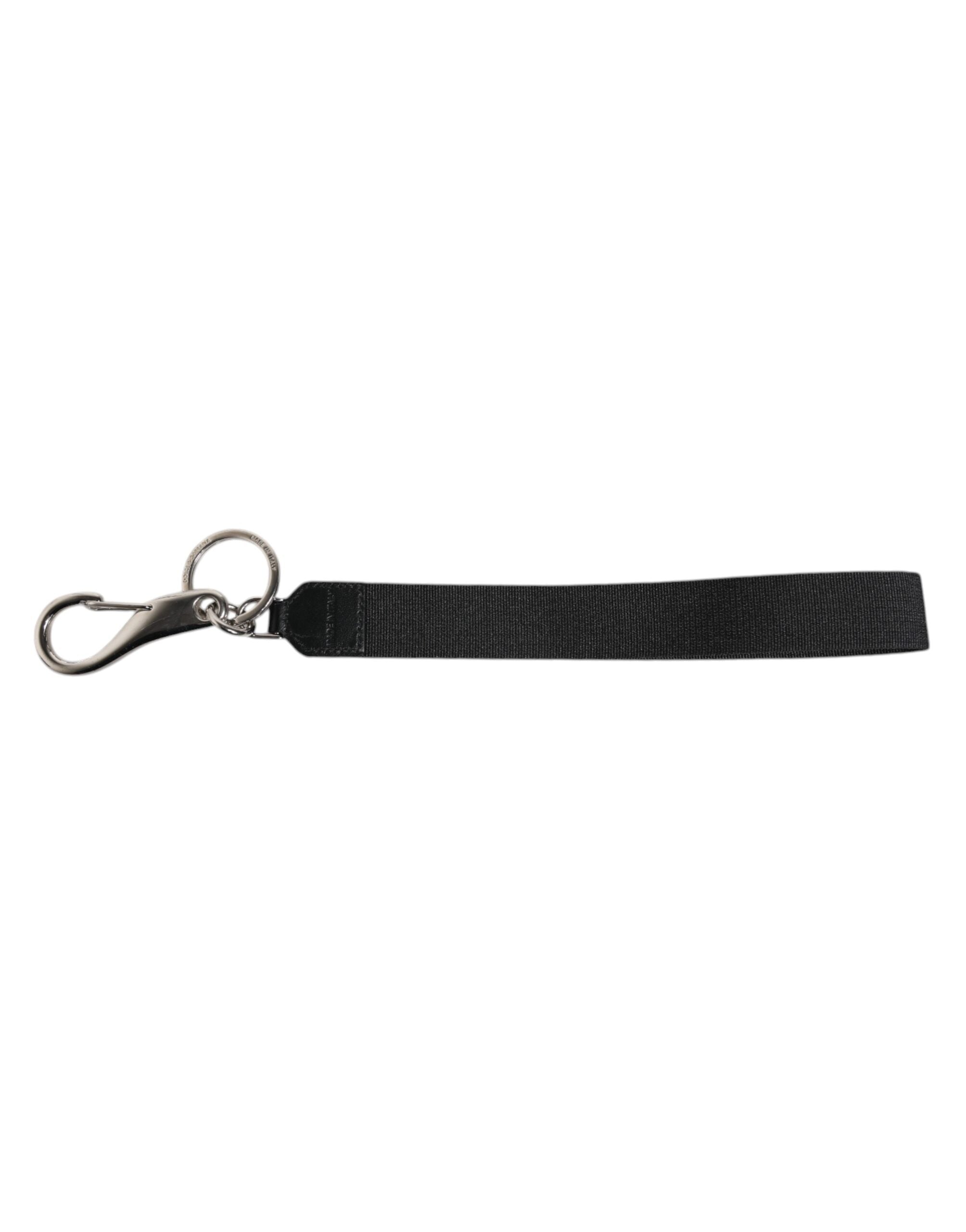 Dolce & Gabbana Black Nylon Logo DG Crown Men&