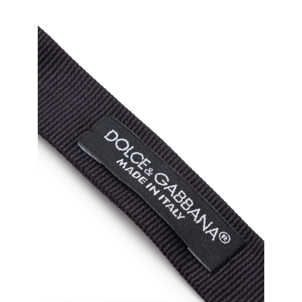 Dolce & Gabbana Svart Sidenrosett