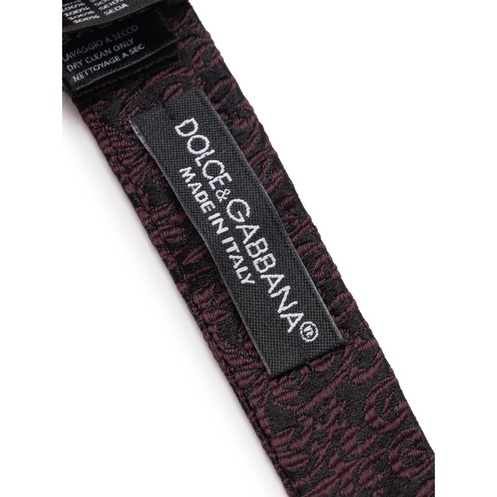 Dolce & Gabbana Svart Sidenrosett