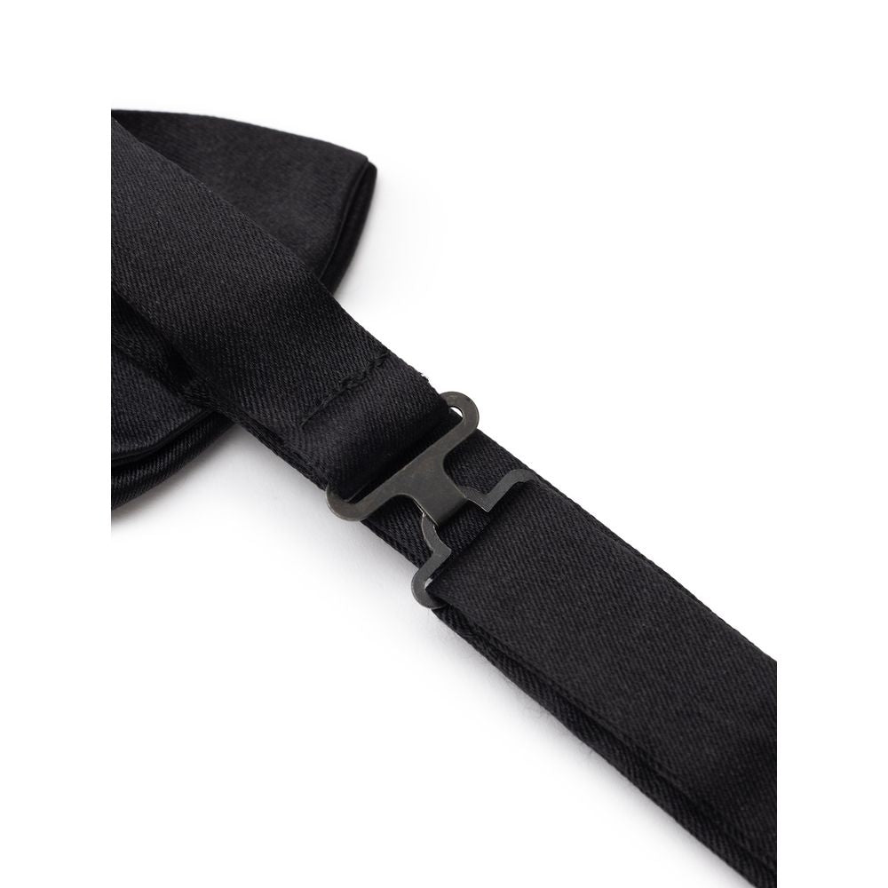 Dolce & Gabbana Svart Sidenrosett