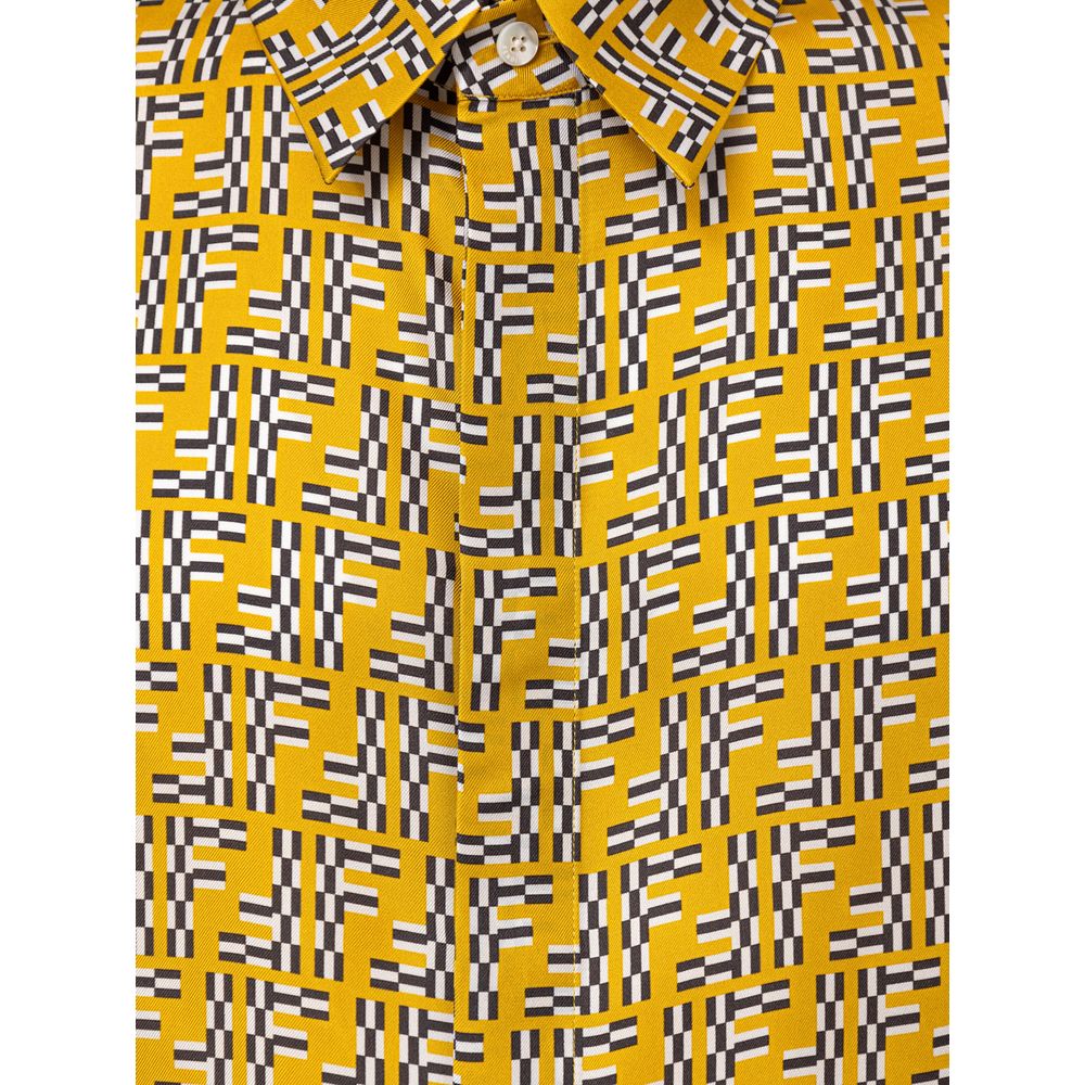 Fendi Gul Siden Kortärmad