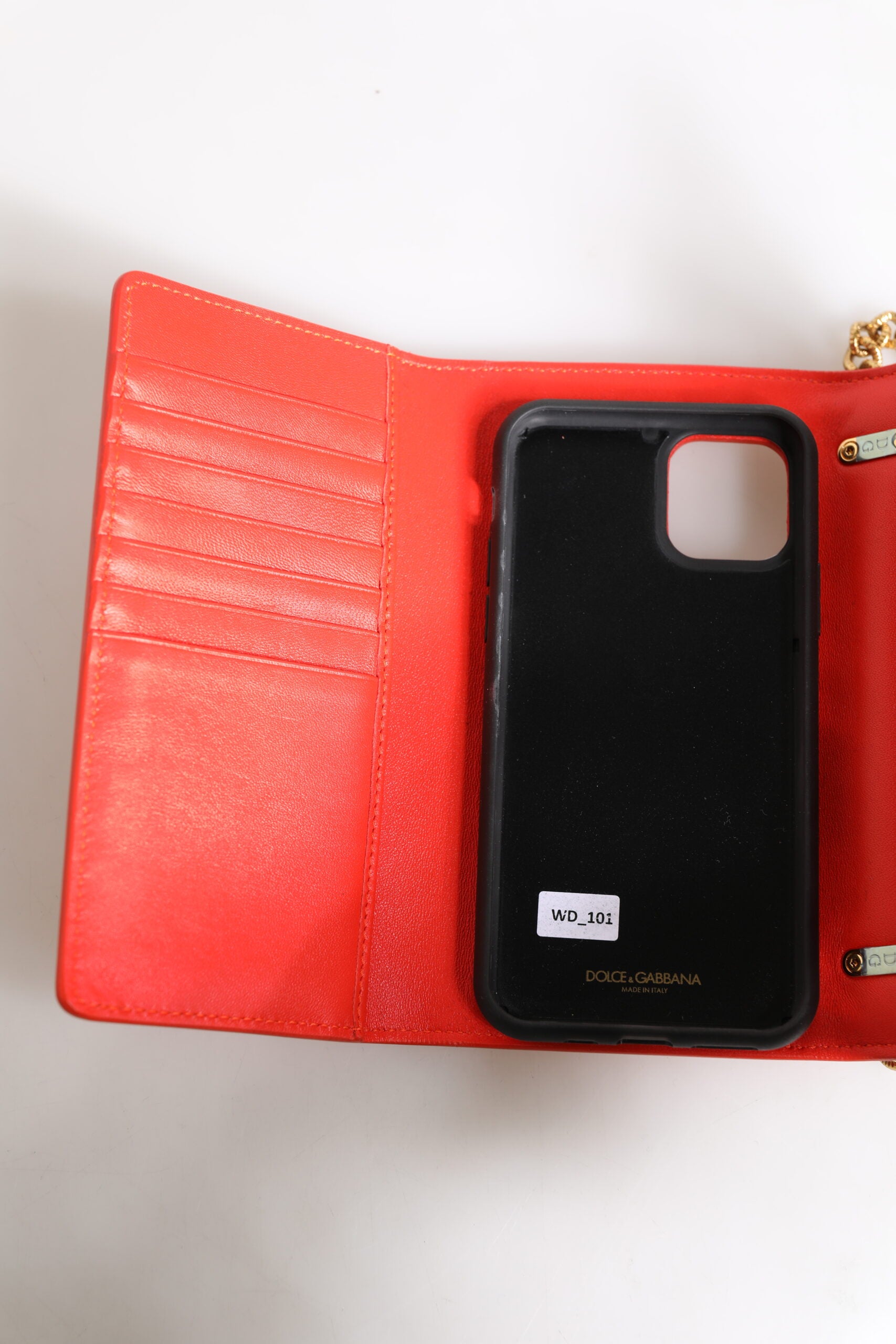 Dolce & Gabbana Röd Quilted Läderväska med Axelrem och Mobilfodral