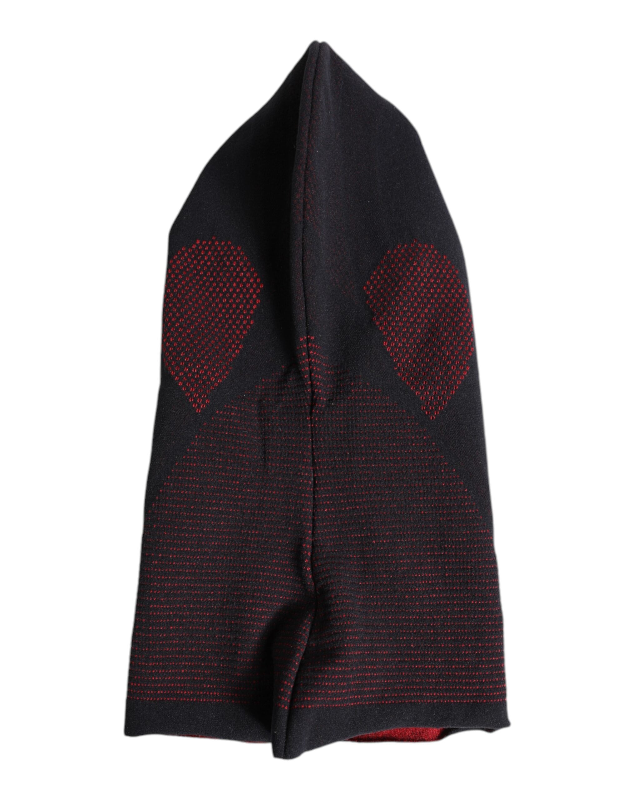 Dolce & Gabbana Svart Bomull Stickad Skidmask Balaklava Mössa