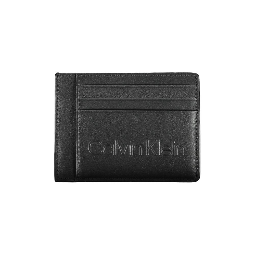 Calvin Klein svart polyeten herrplånbok