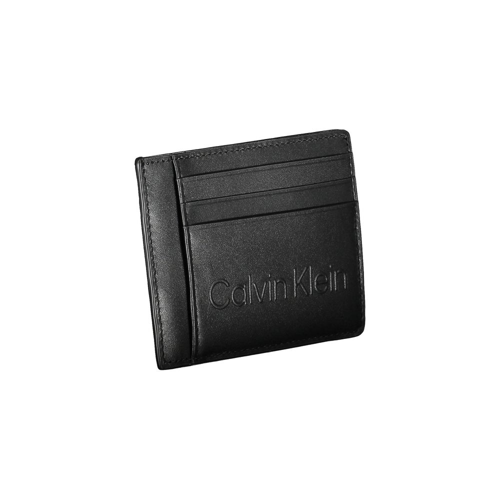 Calvin Klein svart polyeten herrplånbok