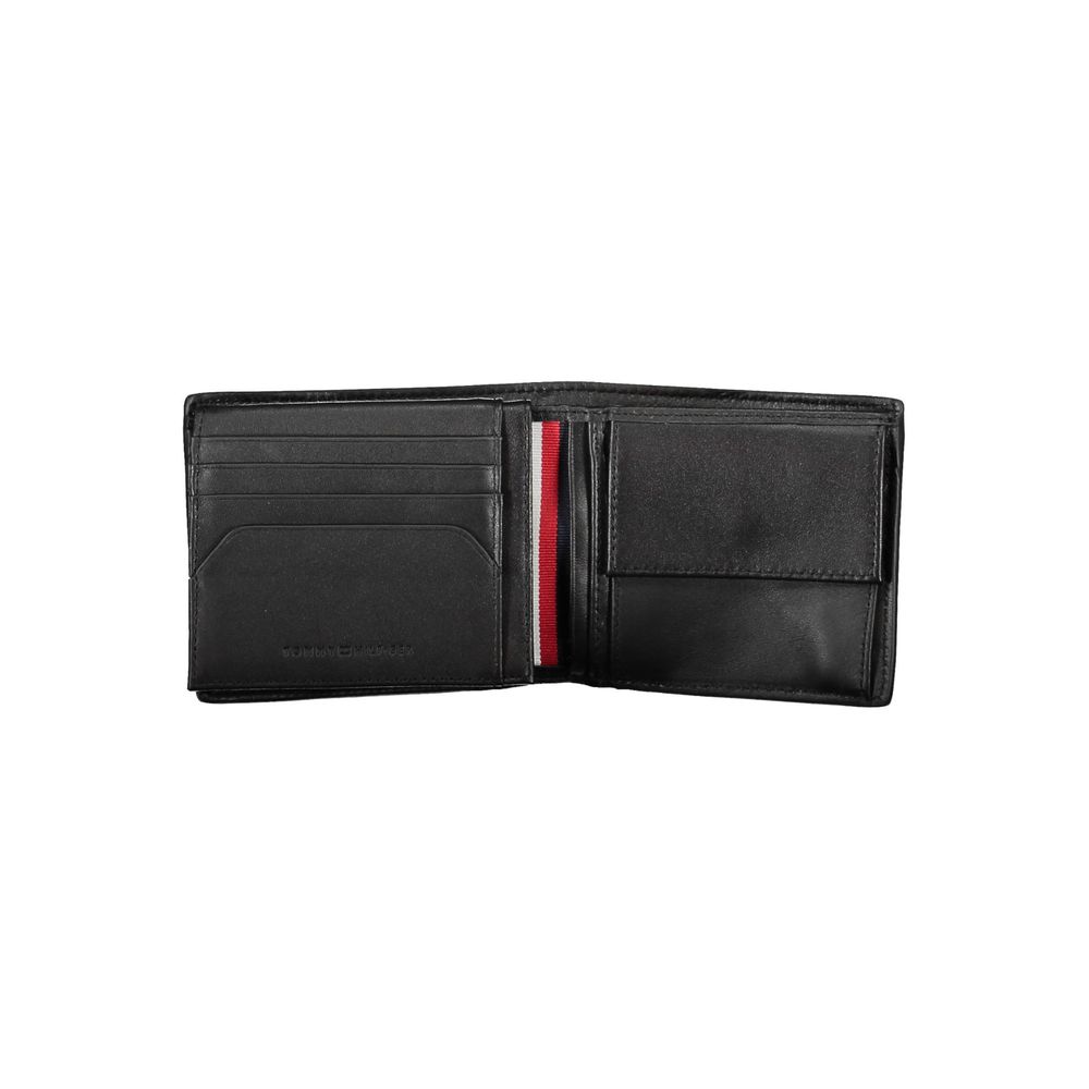 Tommy Hilfiger svart läderplånbok för män