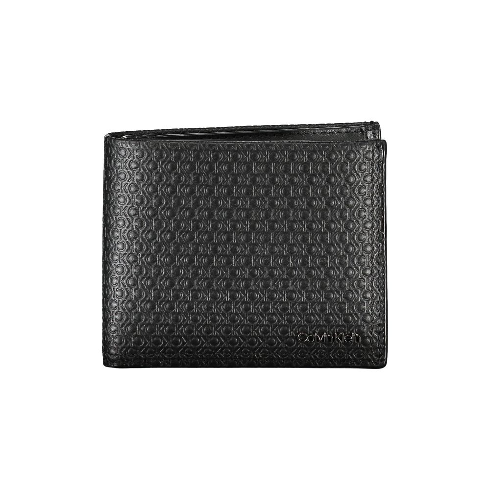 Calvin Klein elegant läderplånbok med vikbar väska och RFID-blockering
