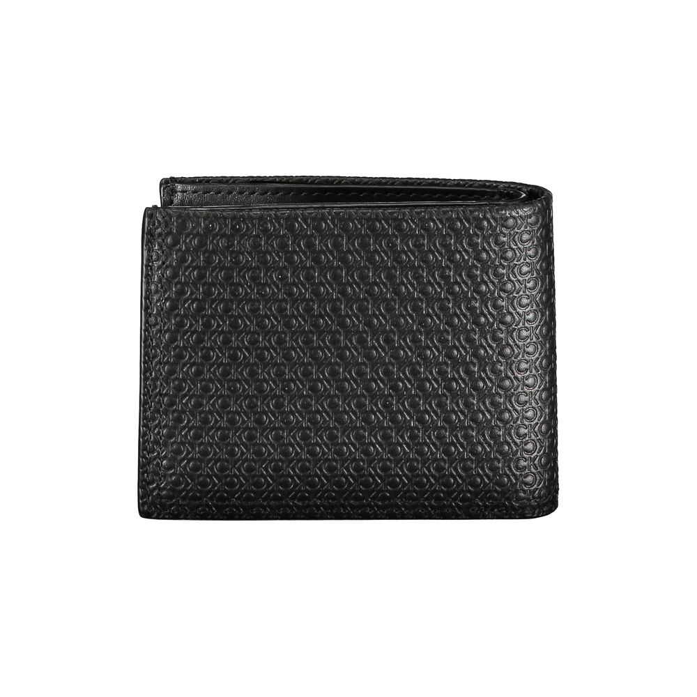 Calvin Klein elegant läderplånbok med vikbar väska och RFID-blockering