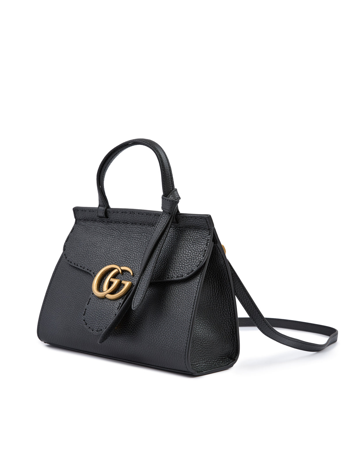 Gucci svart läder GG Marmont handväska