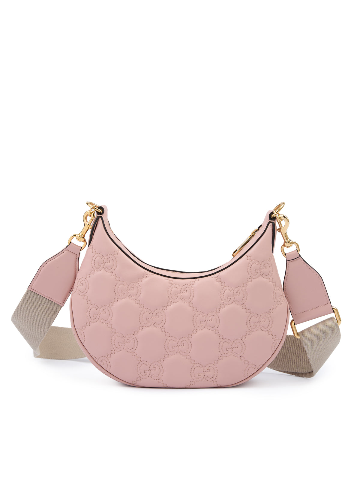 Gucci ljusrosa läderaxelväska