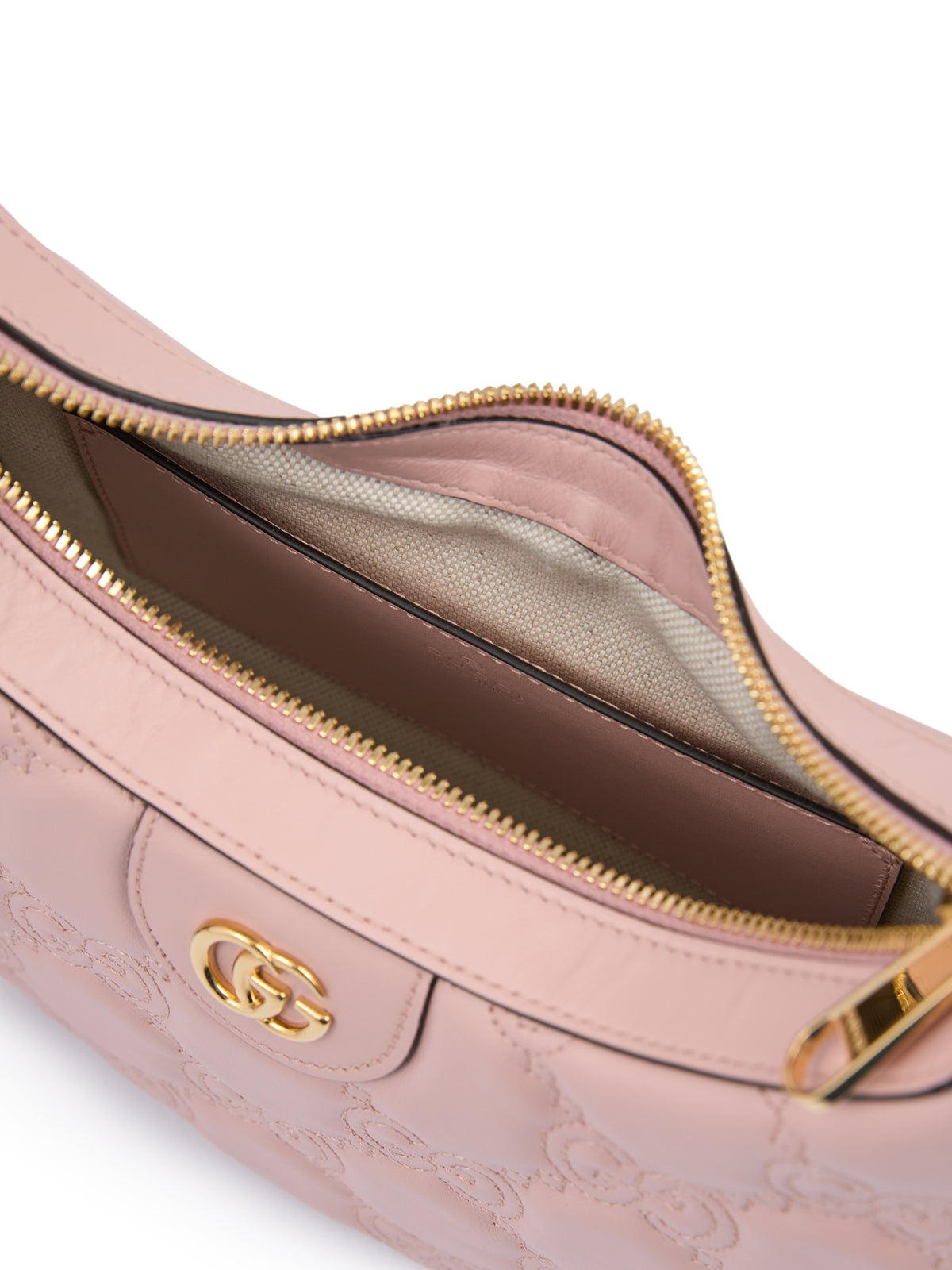 Gucci ljusrosa läderaxelväska